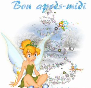 Gif animé bon après-midi fée Clochette